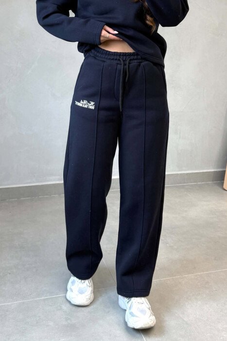 SET NJE NGJYRESH ME PUSH BLUZE + TUTA PER FEMRA NE NGJYRE BLU TE ERRET - 4