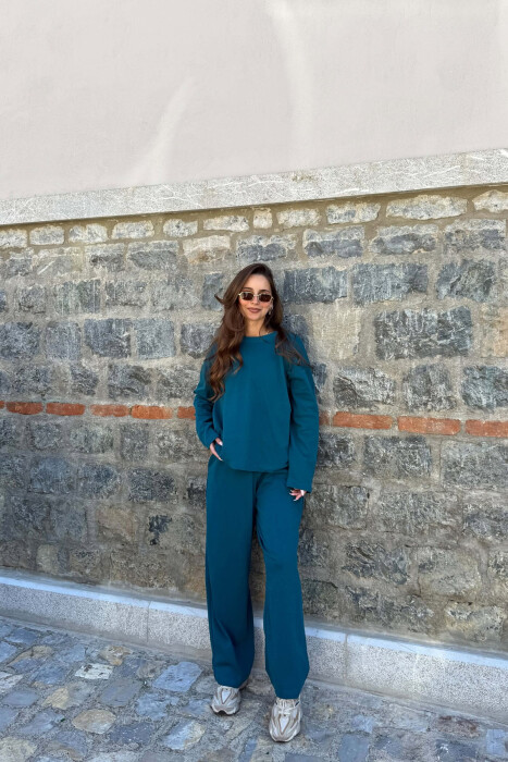 SET NJE NGJYRESH BLUZE+ TUTA PER FEMRA NE NGJYRE GRI TE ZBARDHUR - 3