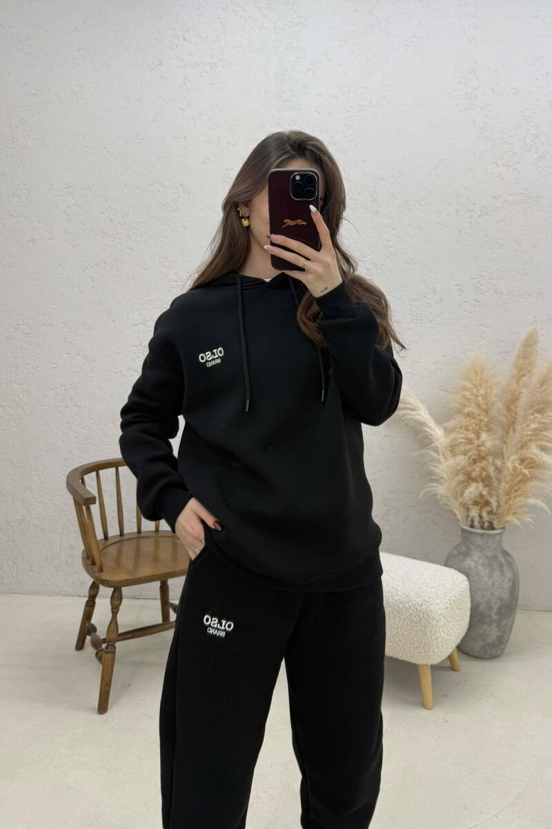 SET NJE NGJYRESH ME PUSH HOODIE + TUTA PER FEMRA NE NGJYRE TE ZEZE - 2