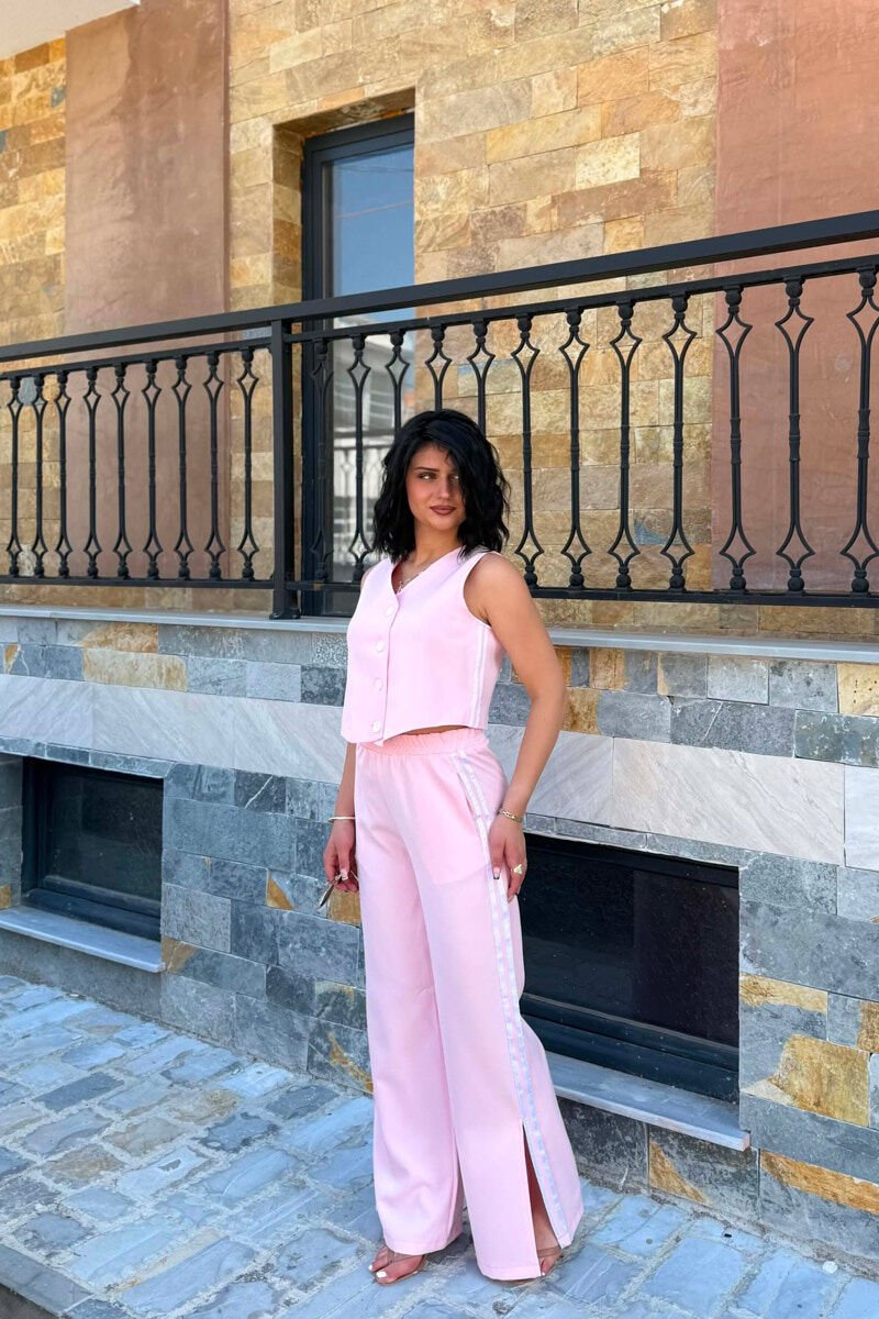 SET NJE NGJYRESH PER FEMRA JELEK + PANTALLONA NE NGJYRE ROZE - 2