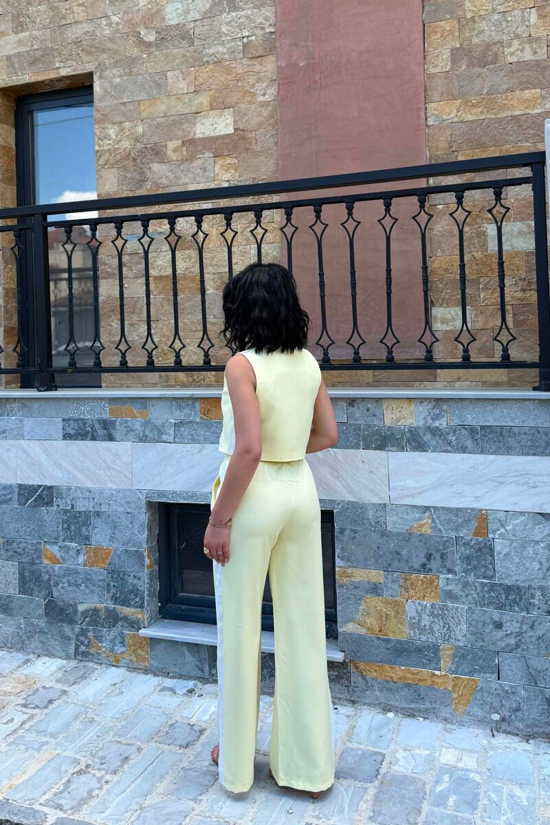 SET NJE NGJYRESH PER FEMRA JELEK + PANTALLONA NE NGJYRE TE VERDHE - 4