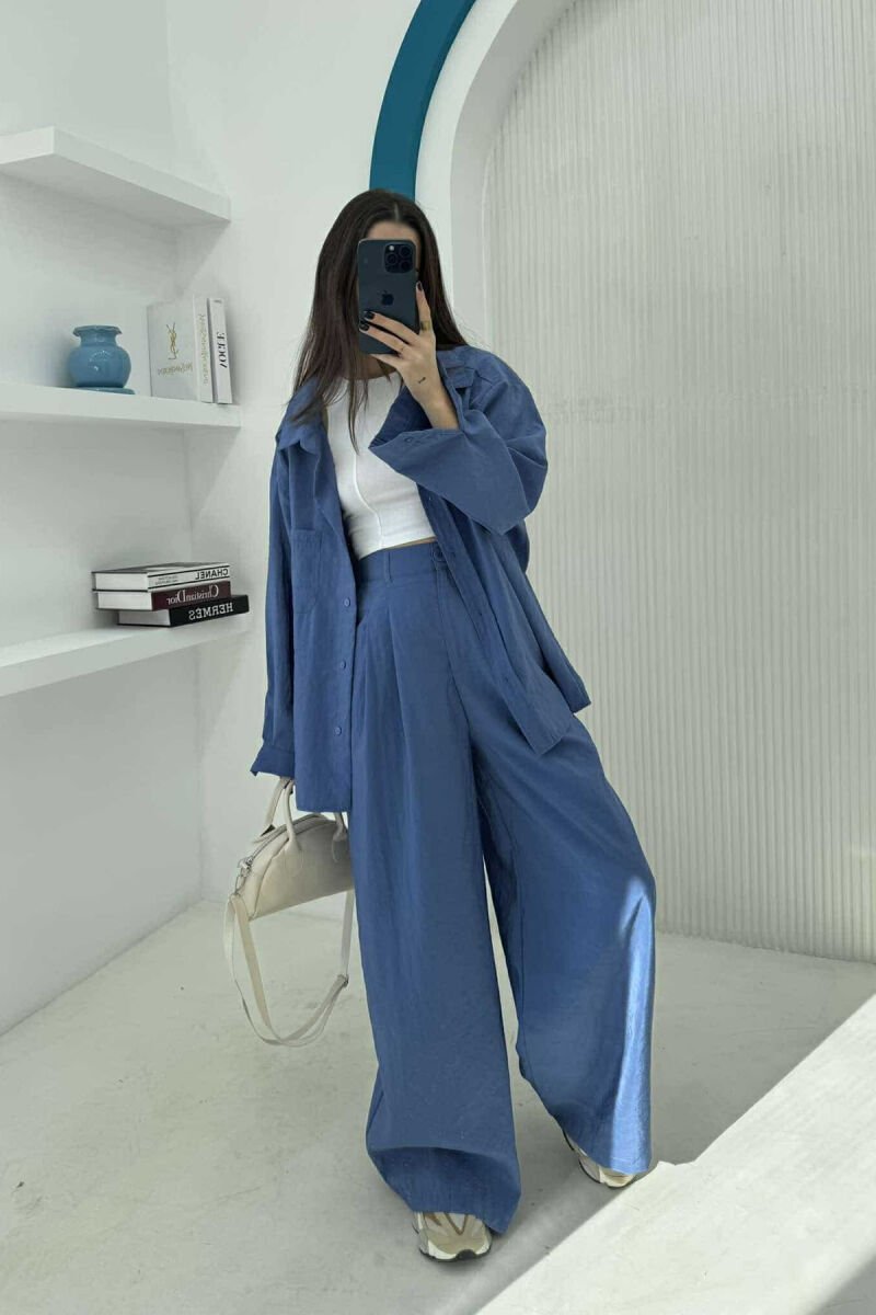 SET NJË NGJYRËSH PËR FEMRA NË NGJYRËN BLU - 5