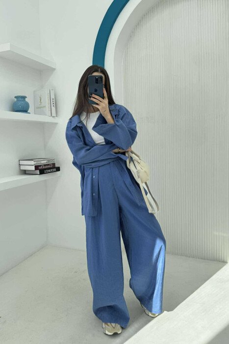 SET NJË NGJYRËSH PËR FEMRA NË NGJYRËN BLU - 8