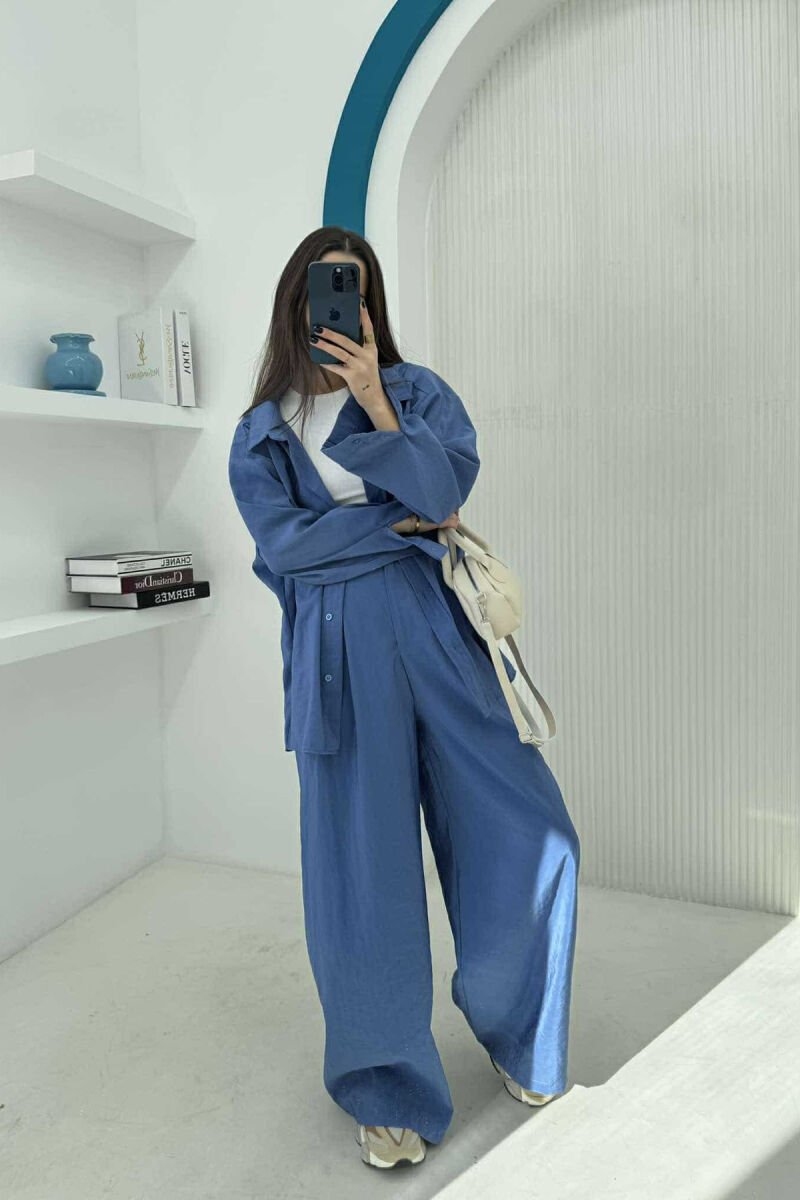 SET NJË NGJYRËSH PËR FEMRA NË NGJYRËN BLU - 8