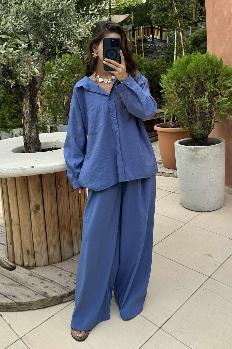 SET NJË NGJYRËSH PËR FEMRA NË NGJYRËN BLU - 4