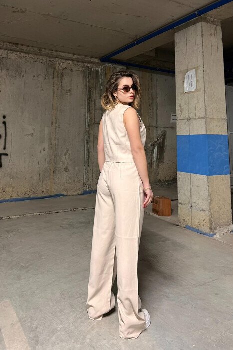 SET NJË NGJYRËSH PËR FEMRA NË NGJYRËN KREM - 4