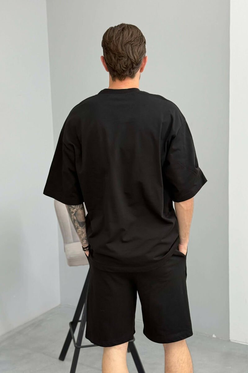 SET NJE NGJYRESH T-SHIRT + TUTA PER MESHKUJ NE NGJYRE TE ZEZE - 4