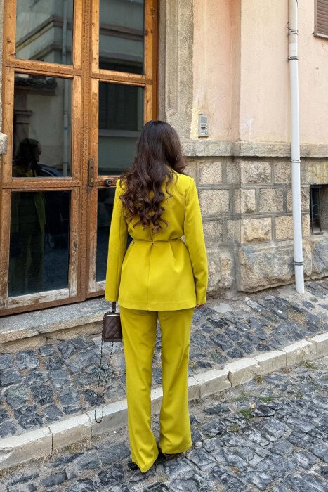 SET NJE NGJYRESH XHAKETE + PANTALLONA PER FEMRA NE NGJYRE PISTAKIO - 5