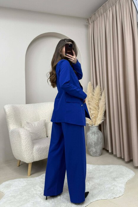 SET NJE NGJYRESH XHAKETE +PANTALLONA PER FEMRA NE NGJYRE BLU - 3