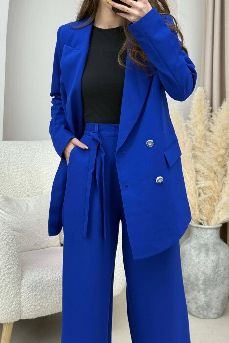 SET NJE NGJYRESH XHAKETE +PANTALLONA PER FEMRA NE NGJYRE BLU - 4