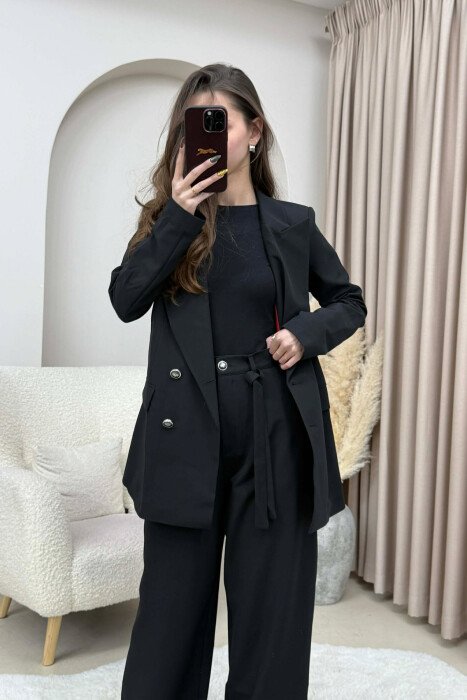 SET NJE NGJYRESH XHAKETE +PANTALLONA PER FEMRA NE NGJYRE TE ZEZE - 3