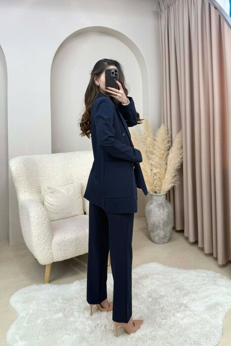 SET NJE NGJYRESH XHAKETE +PANTALLONA PER FEMRA NE NGJYRE BLU TE ERRET - 3