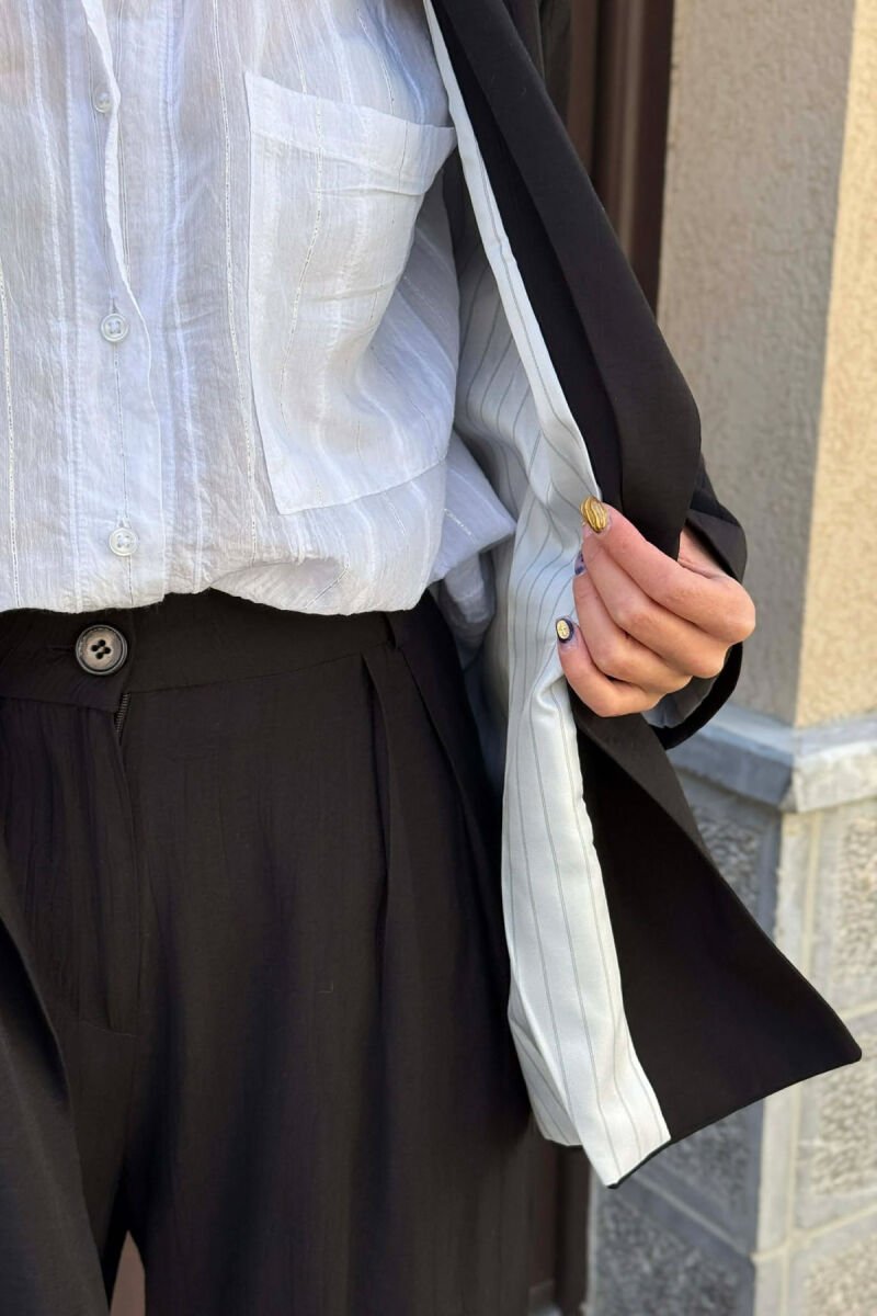 SET NJE NGJYRESH XHAKETE + PANTALLONA PER FEMRA NE NGJYRE TE ZEZE - 4