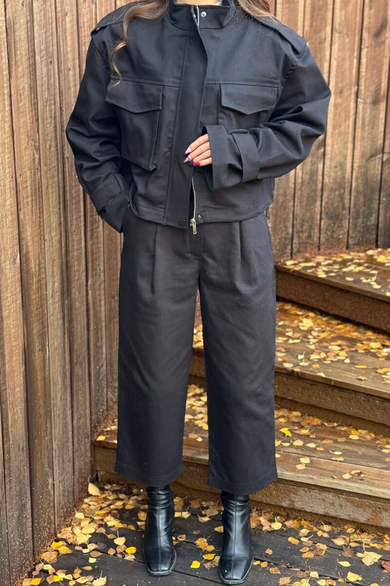 SET NJE NGJYRESH XHAKETE + PANTALLONA PER FEMRA NE NGJYRE TE ZEZE - 5