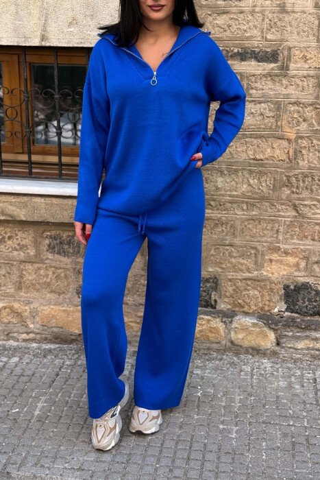 SET PULOVER+TUTA PER FEMRA NE NGJYRE BLU - 2