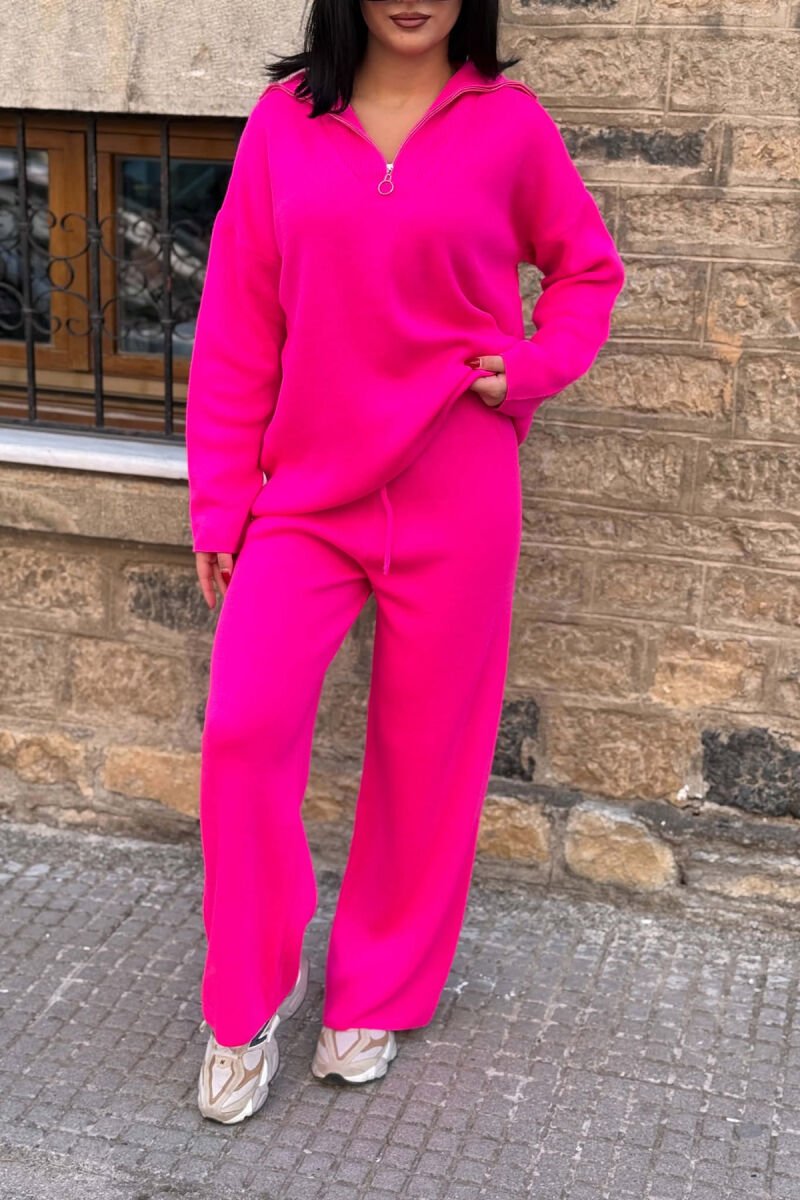 SET PULOVER+TUTA PER FEMRA NE NGJYRE CIKLAMI - 3