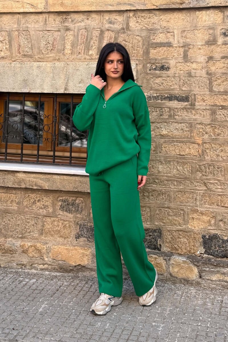 SET PULOVER+TUTA PER FEMRA NE NGJYRE JESHILE - 3