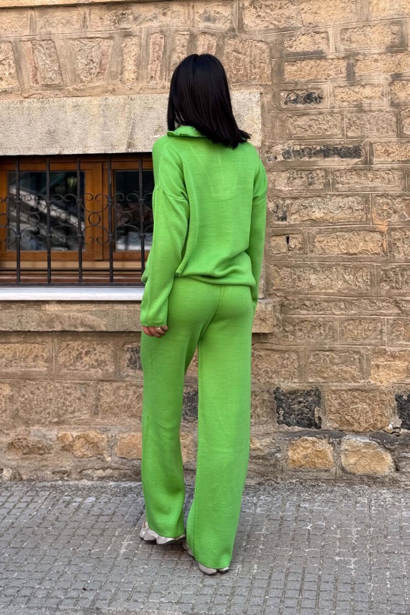 SET PULOVER+TUTA PER FEMRA NE NGJYRE JESHILE TE ZBARDHUR - 5