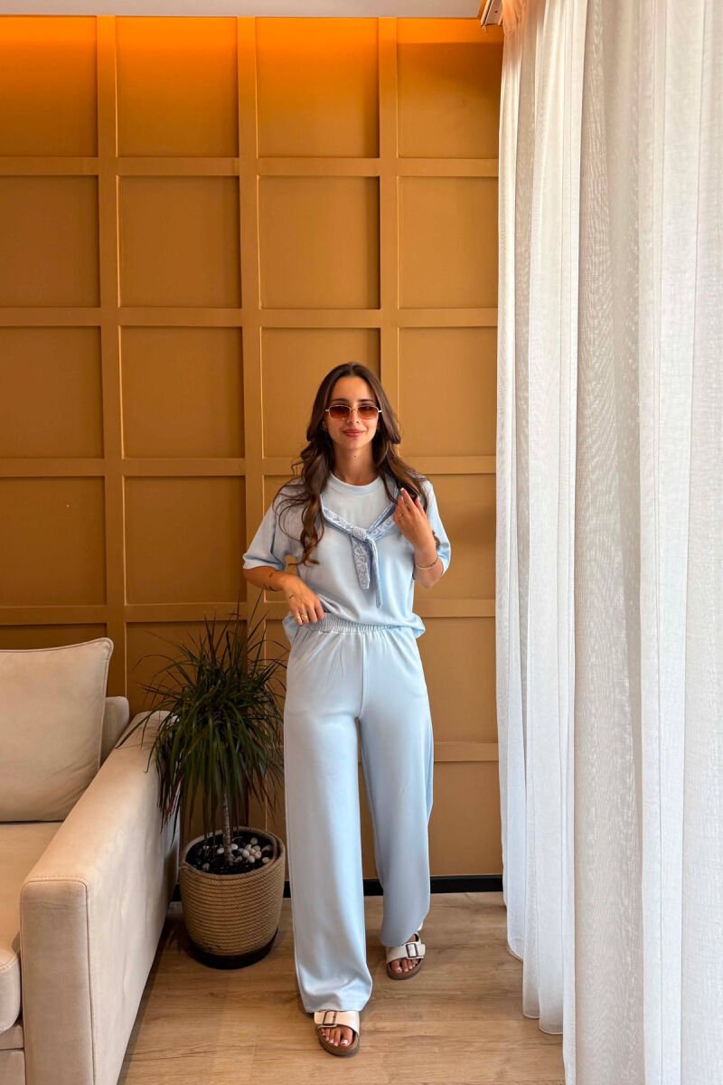 SET T-SHIRT+TUTA PER FEMRA NE NGJYRE BOJEQIELLI - 2