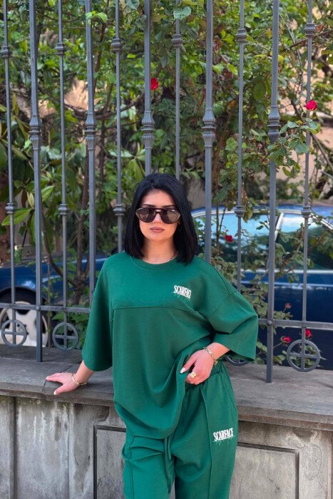 SET T-SHIRT+TUTA PER FEMRA NE NGJYRE JESHILE - 3