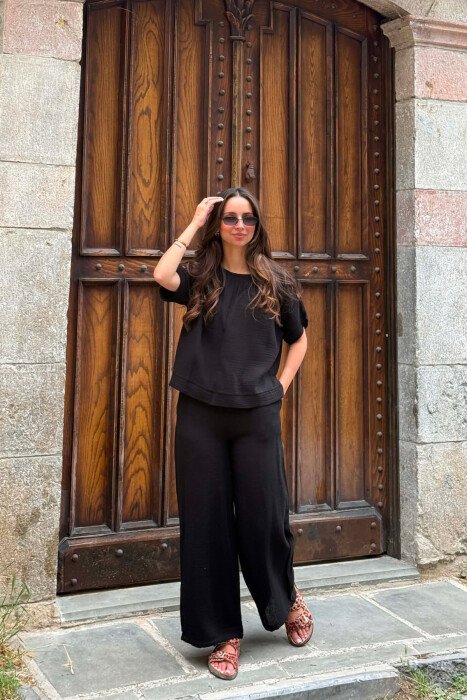 SET T-SHIRT+PANTALLONA PER FEMRA NE NGJYRE TE ZEZE - 2