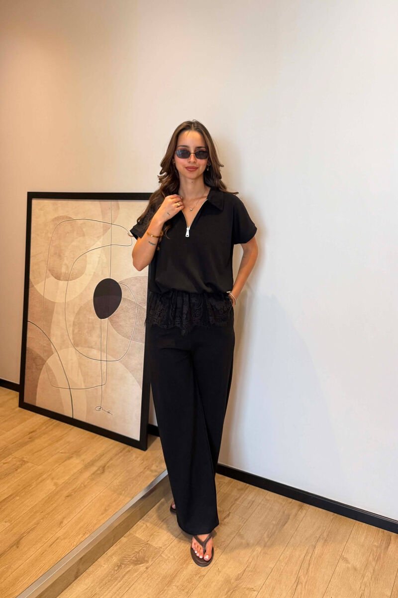 SET T-SHIRT+PANTALLONA PER FEMRA NE NGJYRE TE ZEZE - 2