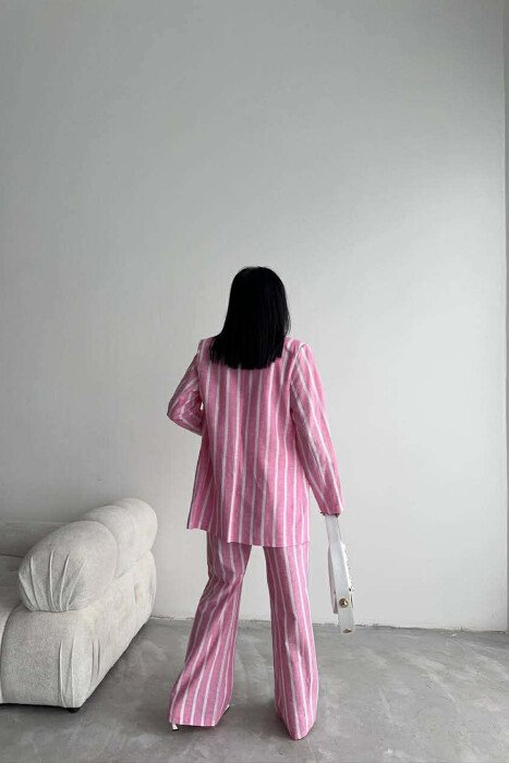 SET XHAKETE+ JELEK+PANTALLONA ME VIJA PER FEMRA NE NGJYRE ROZE - 5
