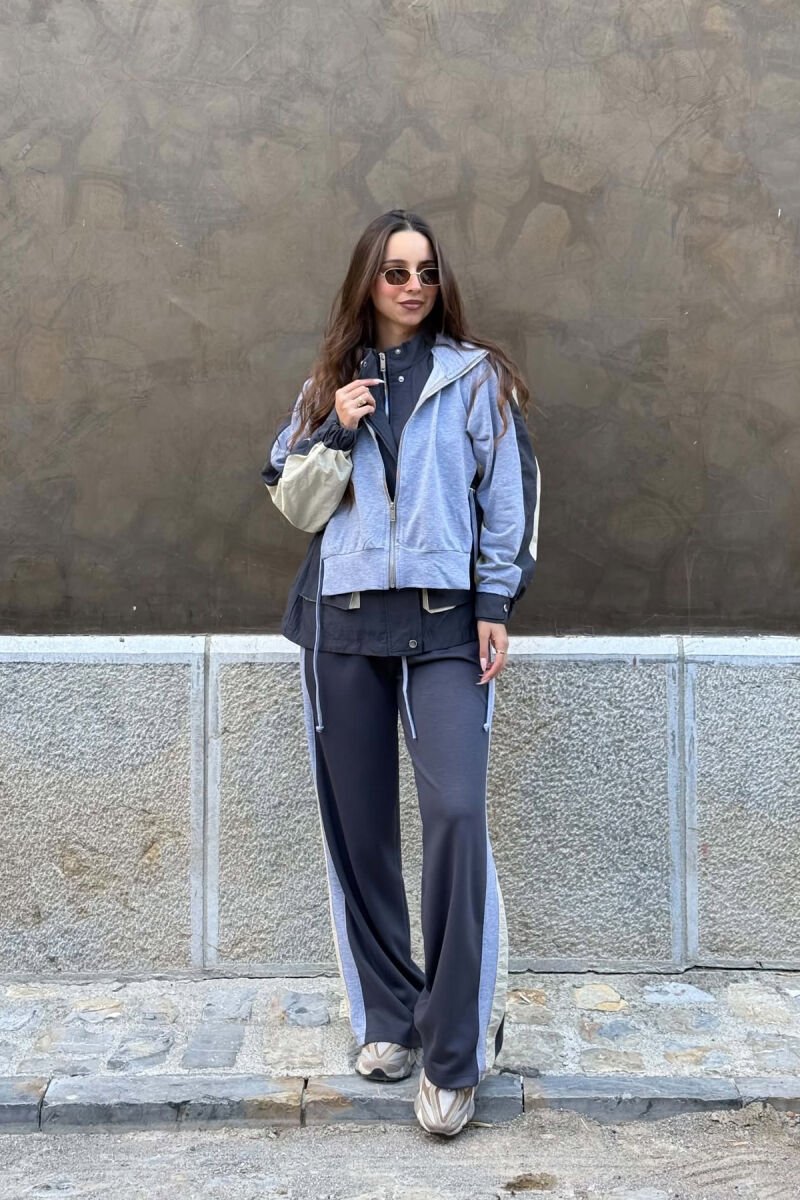 SET XHAKETE ME ZINXHIR + TUTA PER FEMRA NE NGJYRE GRI - 2