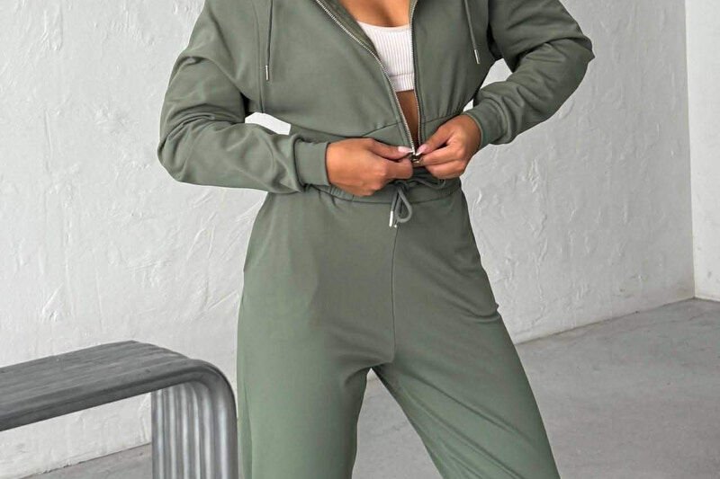 SET XHAKETE ME ZINXHIR + TUTA PER FEMRA NE NGJYRE JESHILE - 3