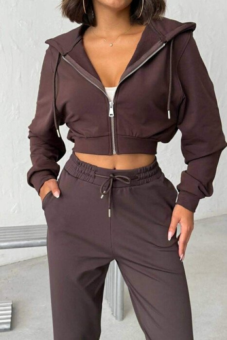 SET XHAKETE ME ZINXHIR + TUTA PER FEMRA NE NGJYRE KAFE - 2