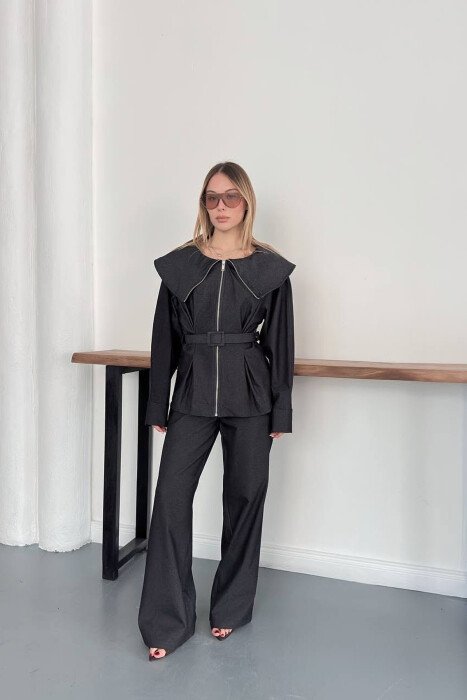 SET XHAKETE+PANTALLONA PER FEMRA NE NGJYRE GRI TE ERRET - KLAUDIO FASHION