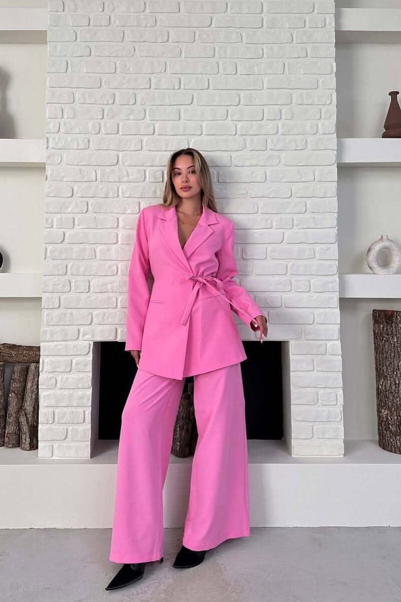 SET XHAKETE+PANTALLONA PER FEMRA NE NGJYRE ROZE - 1