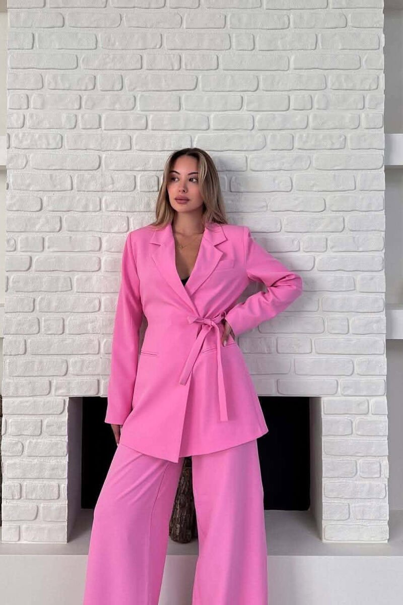 SET XHAKETE+PANTALLONA PER FEMRA NE NGJYRE ROZE - 2