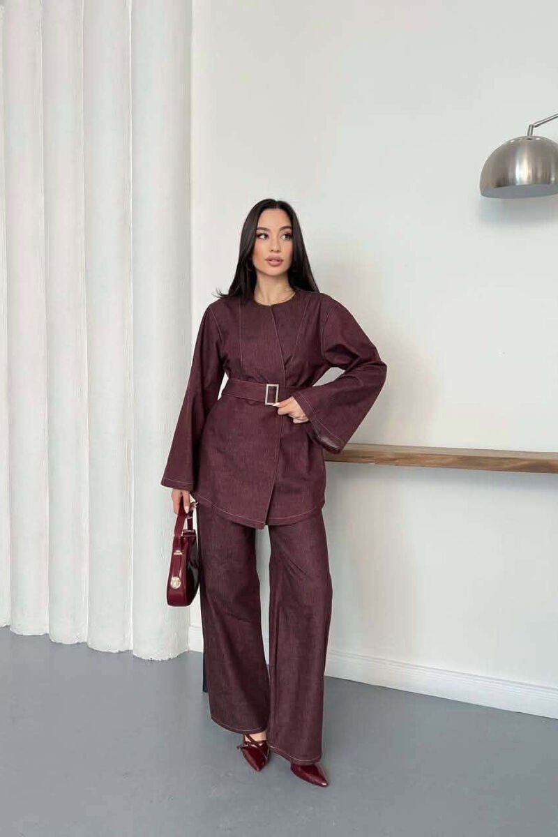 SET XHAKETE+PANTALLONA XHINS PER FEMRA NE NGJYRE VISHNJE - 3