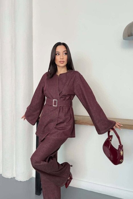 SET XHAKETE+PANTALLONA XHINS PER FEMRA NE NGJYRE VISHNJE - 5