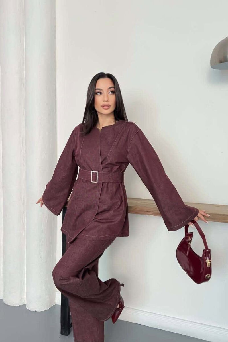 SET XHAKETE+PANTALLONA XHINS PER FEMRA NE NGJYRE VISHNJE - 5