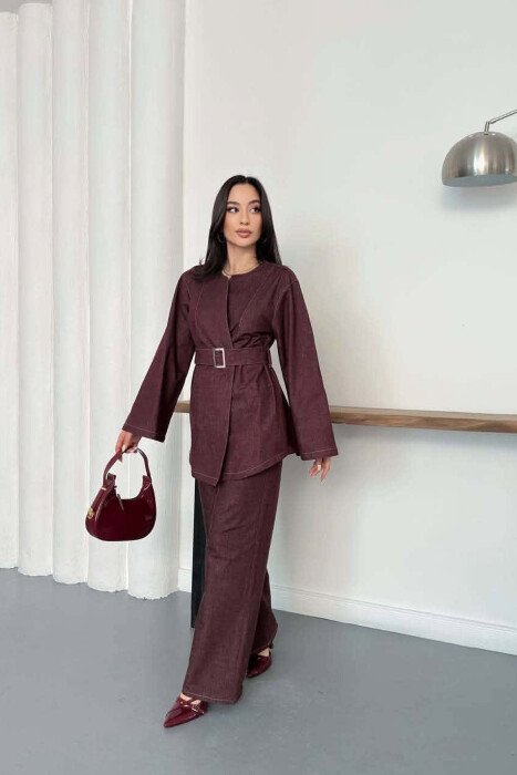 SET XHAKETE+PANTALLONA XHINS PER FEMRA NE NGJYRE VISHNJE - 6
