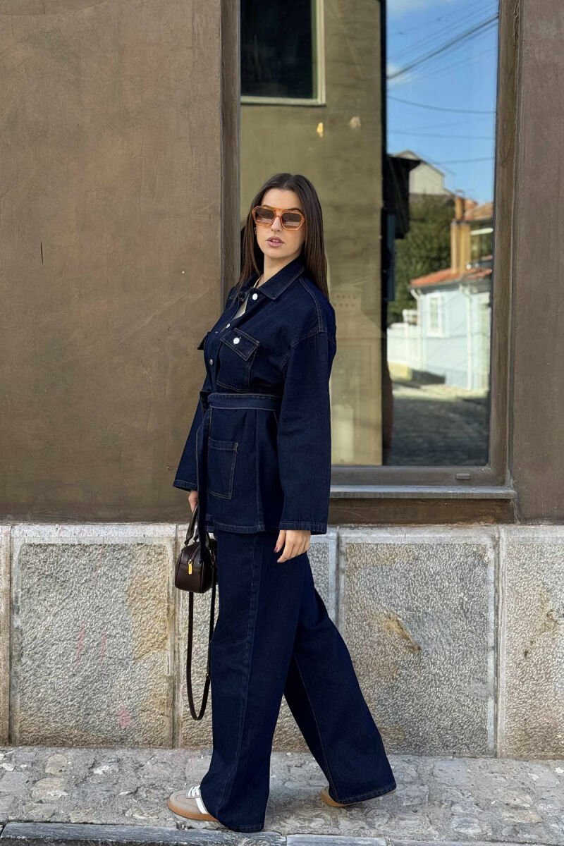 SET XHINS XHAKETË+XHINSE PËR FEMRA NË NGJYRËN BLU - 3