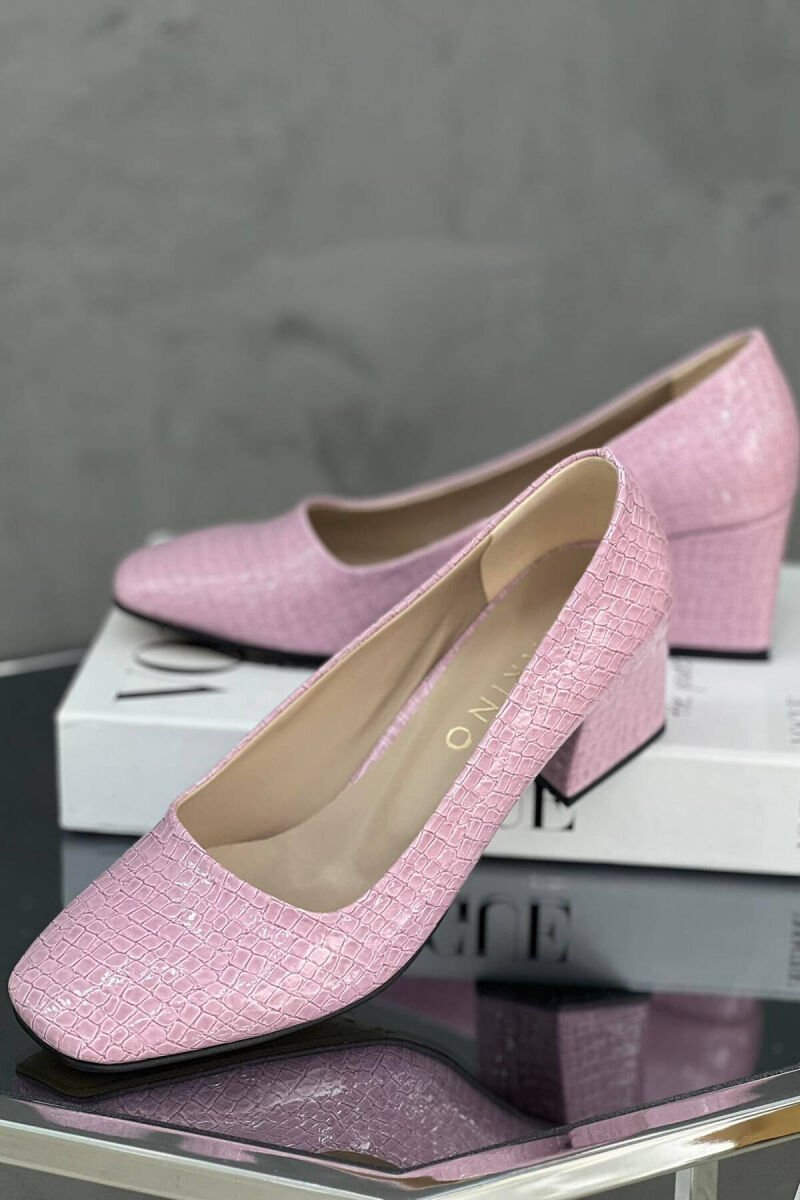 SHINY WOMAN HEELED SHOES LIGHT PURPLE/LEZB - 1