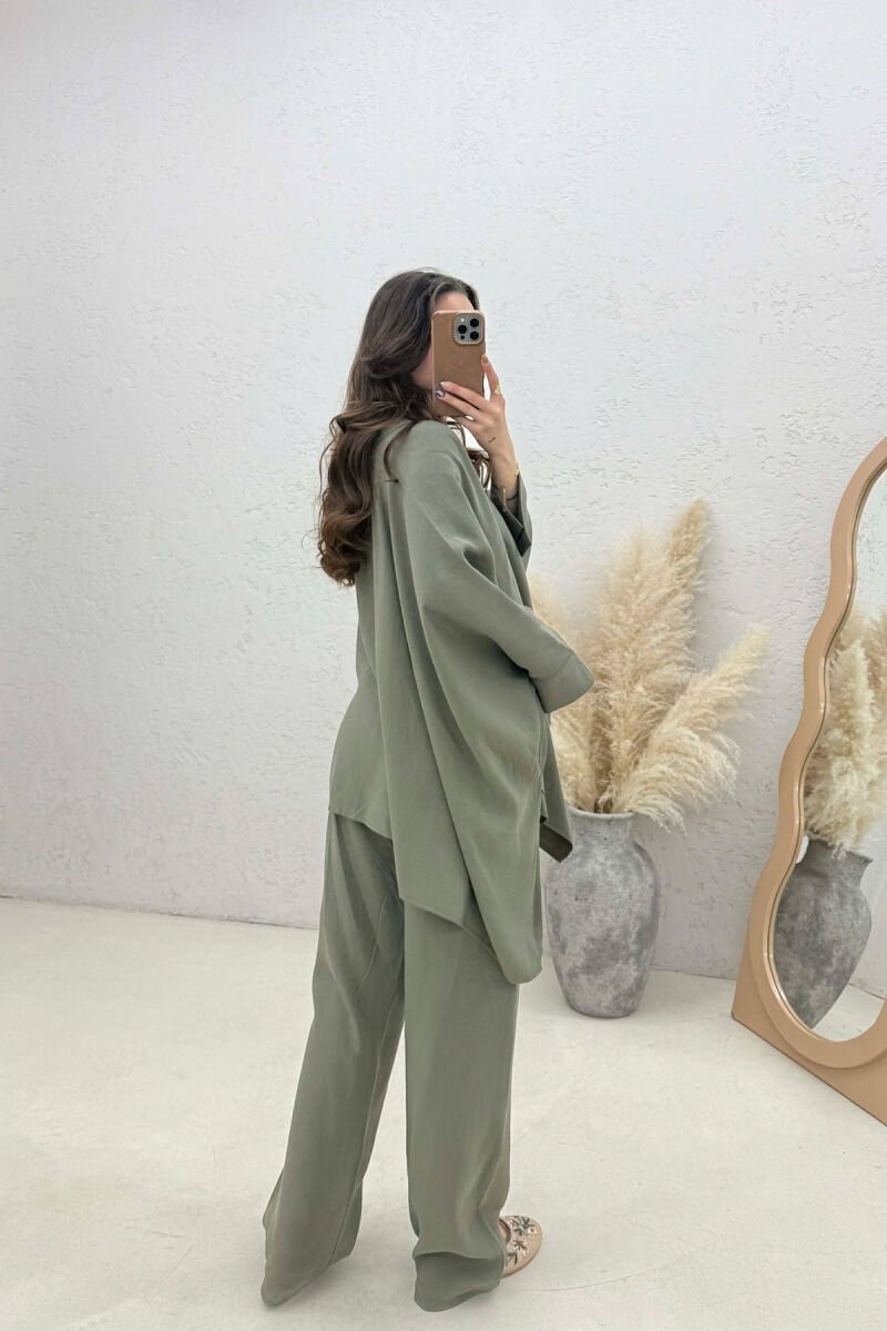 SHIRT + TROUSERS WOMAN SET GREEN/JESHILE - 4