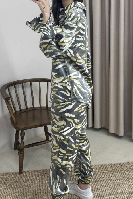 SHIRT+TROUSERS DIFFERENT DESIGN WOMEN SET GREY/GRI - 3
