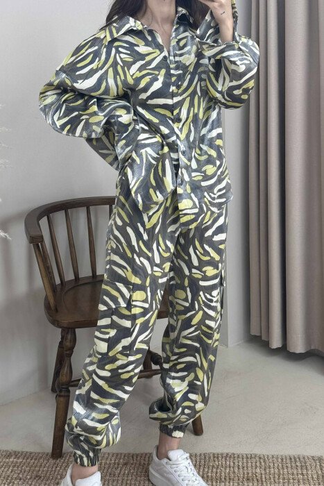 SHIRT+TROUSERS DIFFERENT DESIGN WOMEN SET GREY/GRI - 4