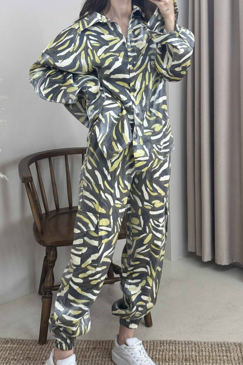 SHIRT+TROUSERS DIFFERENT DESIGN WOMEN SET GREY/GRI - 4