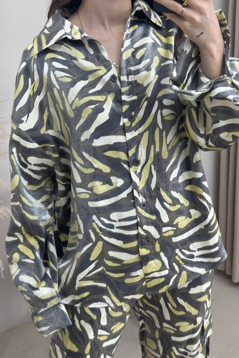 SHIRT+TROUSERS DIFFERENT DESIGN WOMEN SET GREY/GRI - 6