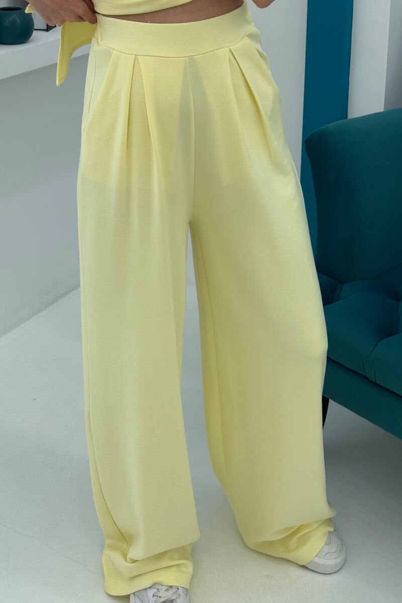 SHIRT+TROUSERS ONE COLOR WOMEN SET YELLOW/E VERDHE - 7