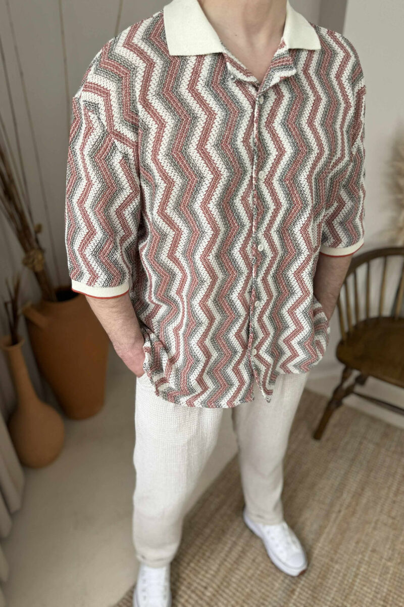 SHORT SLEEVES DESIGNED MEN SHIRT MULTIPLE/SHNGJ - 2