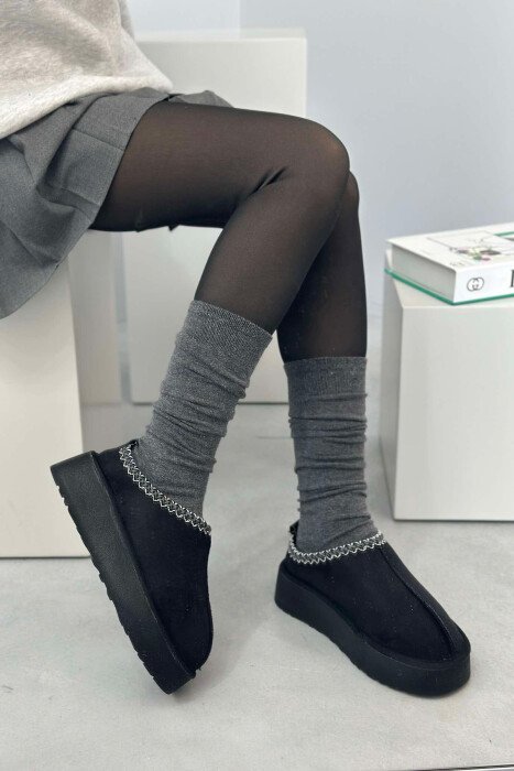 SHORT WARM WOMEN UGG BLACK/ E ZEZE - KLAUDIO FASHION
