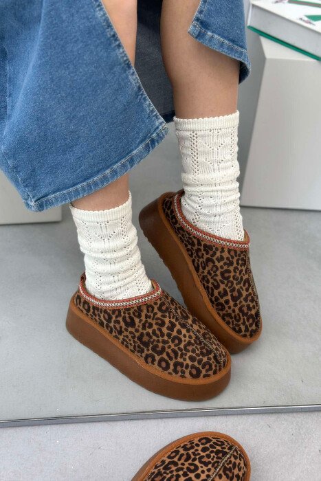 SHORT WARM WOMEN UGG LEO/LEOPARD - KLAUDIO FASHION