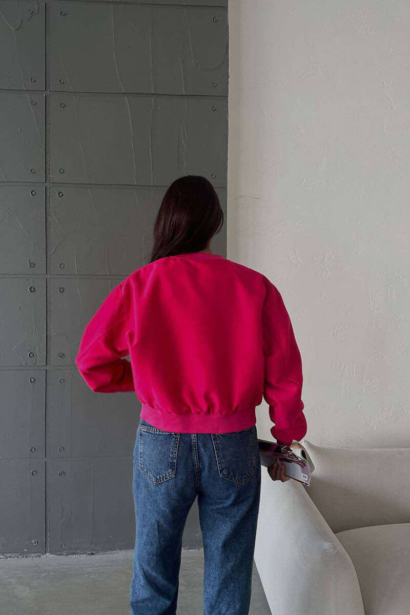 SHORT WOMEN JACKET WITH BUTTONS FUCHSIA/CIKLAMI - 2