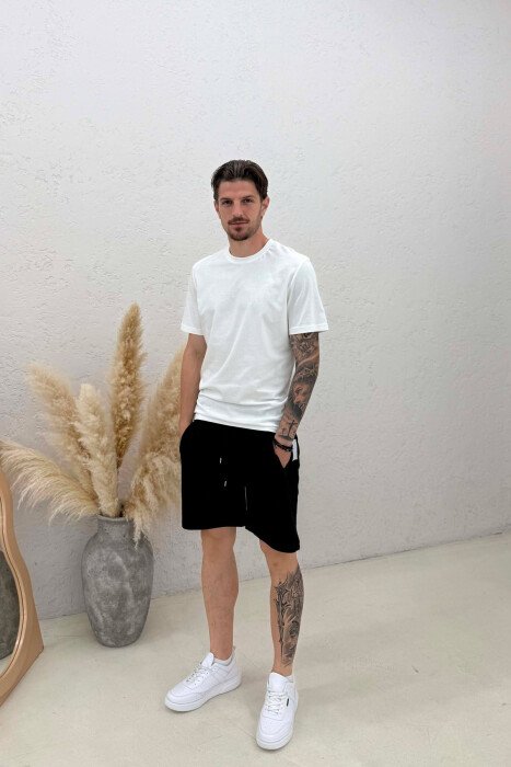 TUTA TE SHKURTRA ME XHEPA ME ZINXHIR PER MESHKUJ NE NGJYRE TE ZEZE - KLAUDIO FASHION